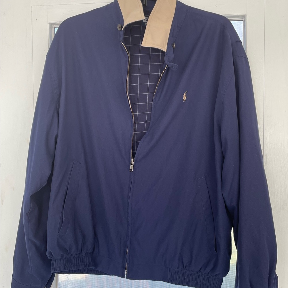 Men’s Polo Navy Blue Windbreaker